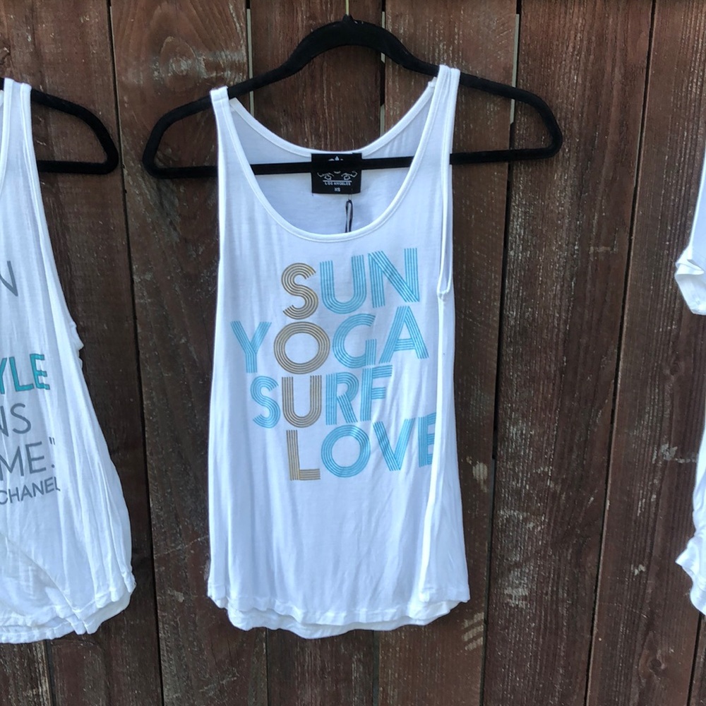 Sun yoga surf love tank